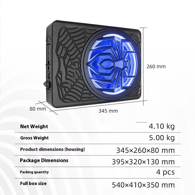 Overweight 12V Active Car Ultra-Thin Subwoofer