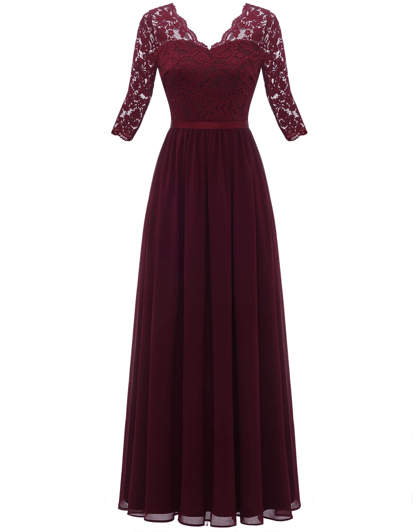 Best Seller Dress Lace Long Patchwork Waist-tight Noble Dress