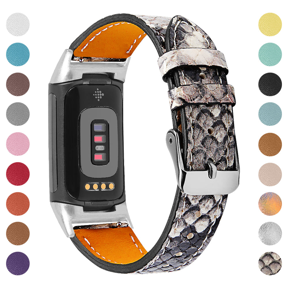 Smart Watch Charge5 First Layer Cowhide Leather Strap