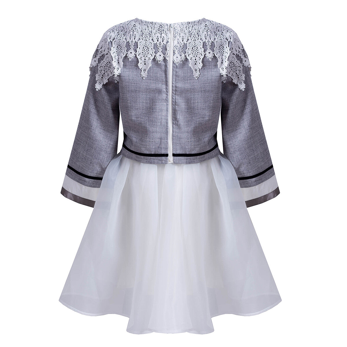 Girls Fashion Loose Fit Top & Dress Set Two-Piece Outfit - Spring