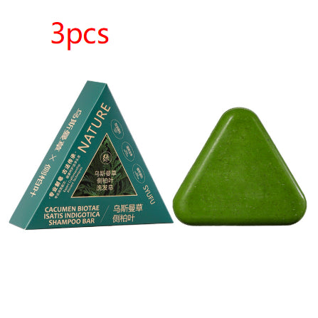 Customized Polygonum Multiflorum Herbal Nourishing Hair Care Soap With Juniper Leaf And Osmanthus Scent