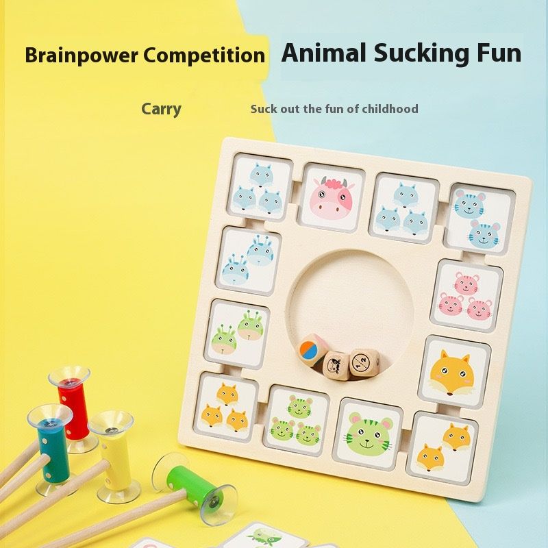 Children's Wooden Wood Box-color Pattern Memory Chess Cognitive Logical Thinking Training Educational Toys