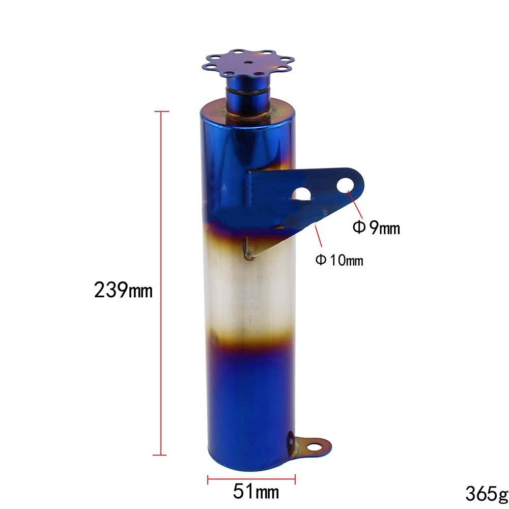 Car Modification Roasted Blue Auxiliary Cooling Water Tank Aluminum Alloy Cooling Pot