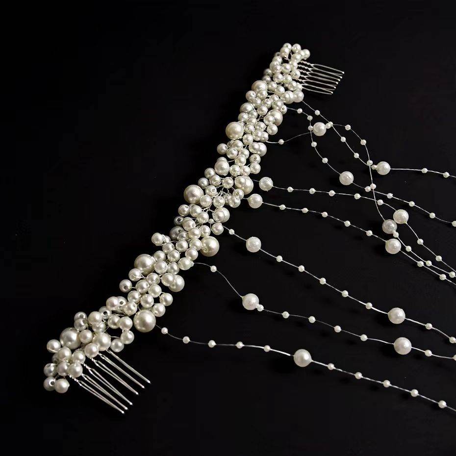 Bride New Hair Accessories Handmade Pearl Headdress