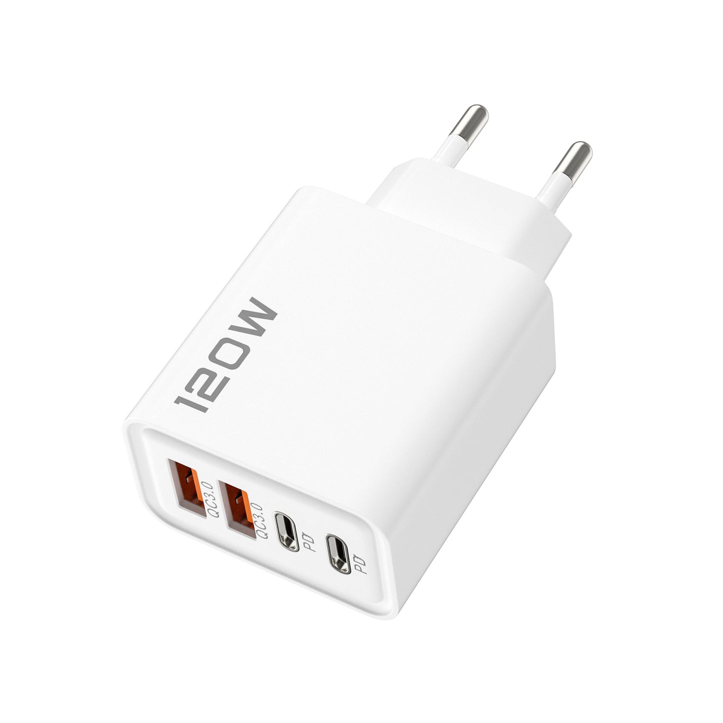 120W Dual PD  Dual USB Charger For Fast Charging