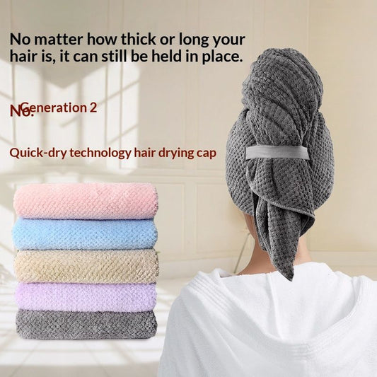 Coral Fleece Quick-drying Water-absorbing And Hair Drying Towel