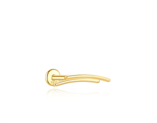 Sterling Silver Fashion Long Bar With Zircon Inlay
