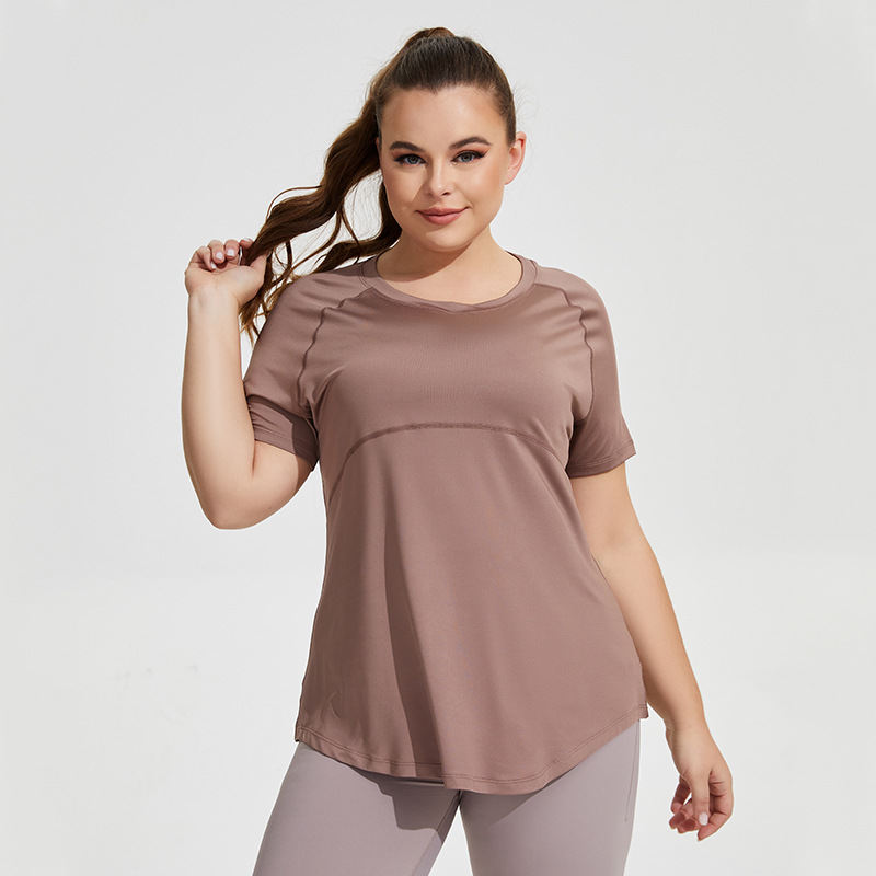 Large Size Long Thigh-length Thin Yoga Wear Mesh Beautiful Back Tank-top