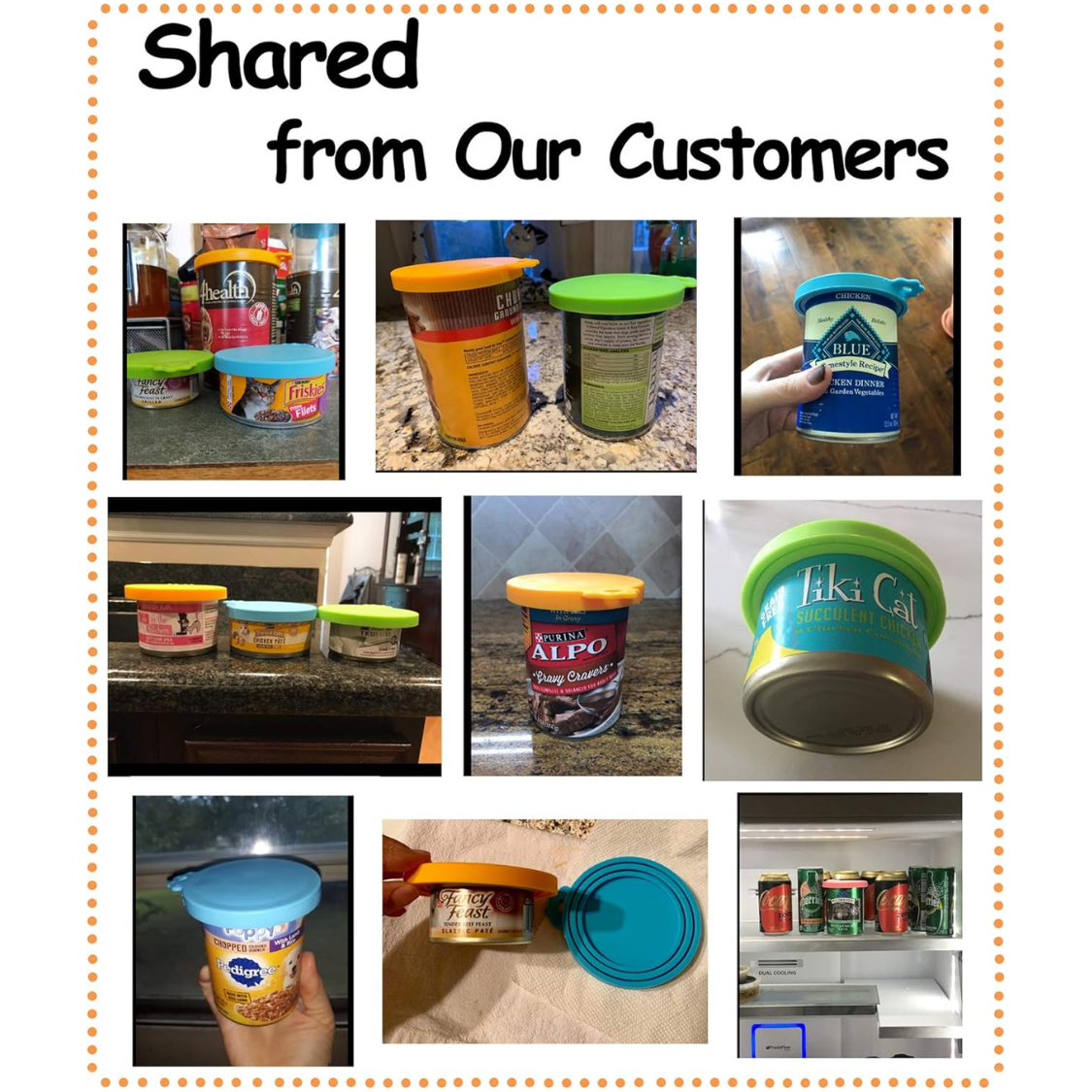 Pet Food Can Cover Silicone Can Lids For Dog And Cat Food