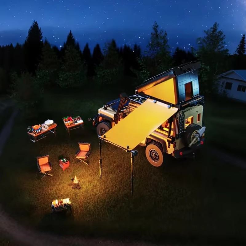 Outdoor Leisure Camping Off-road Vehicle High Difficulty Assembled Building Block Toys
