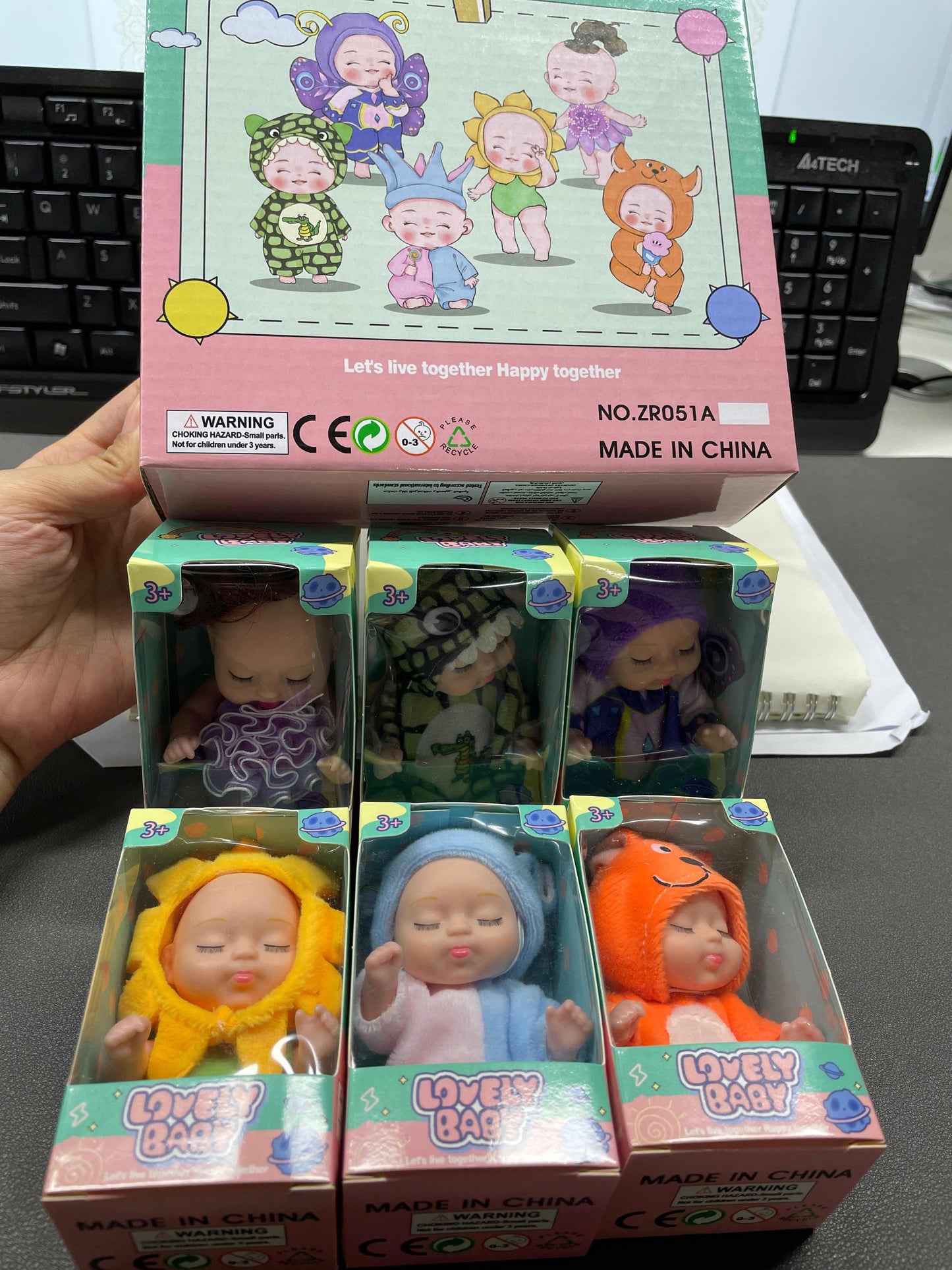 6 Newly Upgraded Sleeping Princess Dolls Girls' Toy Gift Box Set Adorable Princess Figures In Various Styles