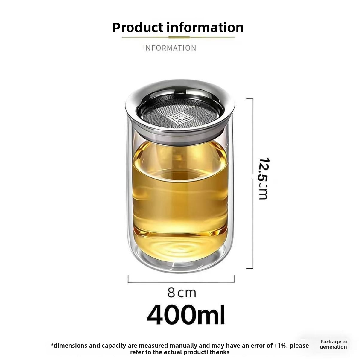 New Double-Walled Glass Teapot, A New Tea-Making Gadget, Heat-Resistant Single-Serve Tea Set For Office Use