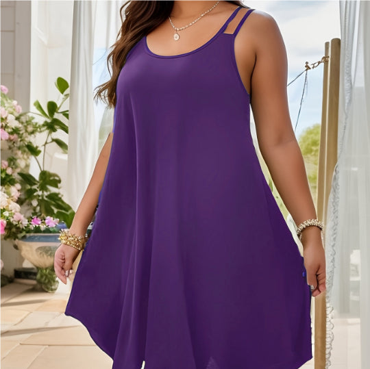 Fashion Plus Size Design Loose And Comfortable Dress
