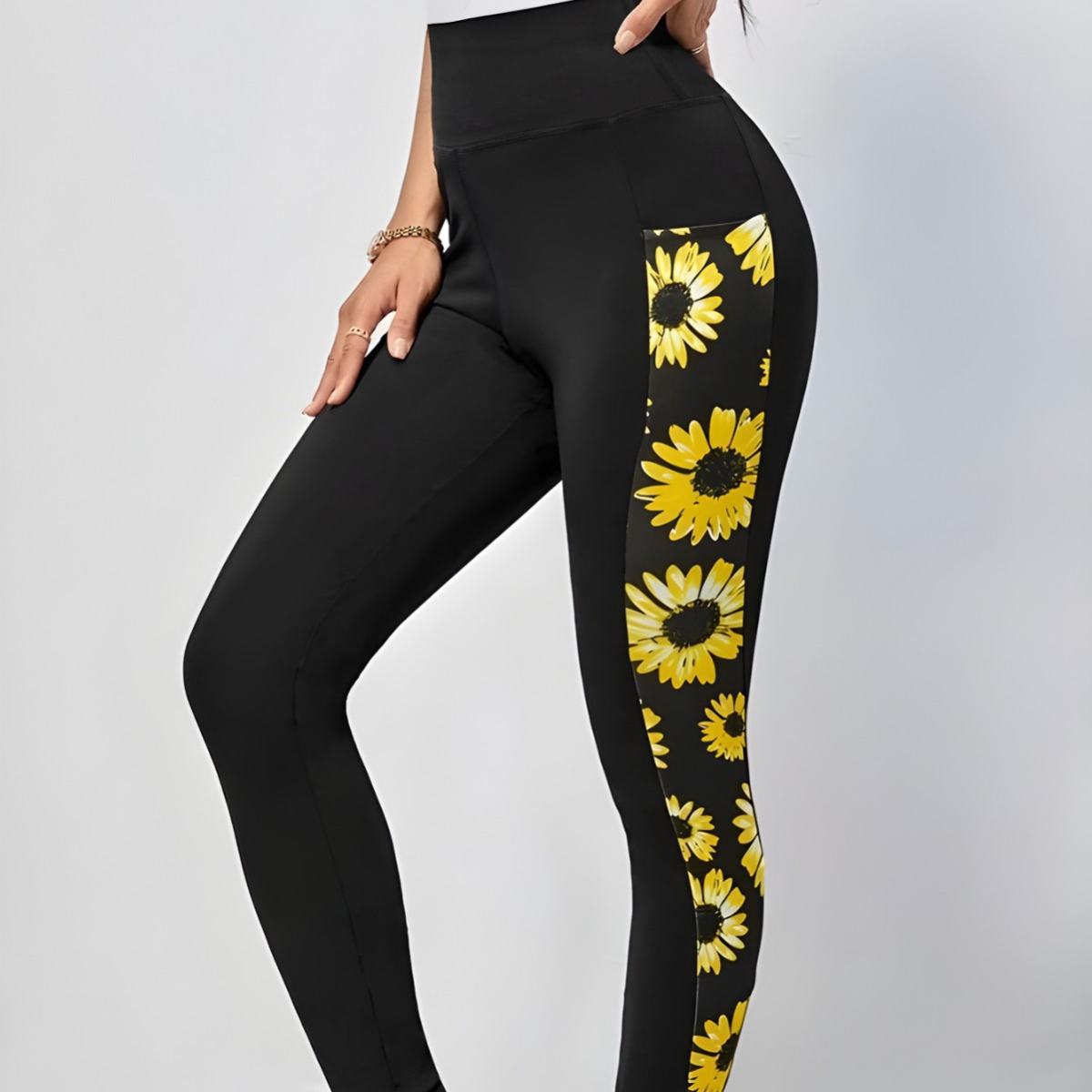 Womens Fashionable Printed Yoga Pants