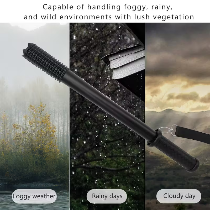 Rechargeable LED Flashlight With Emergency Life-Saving Hammer - Bright Police Security Lamp Light Office & School Supplies Office & School Supplies
