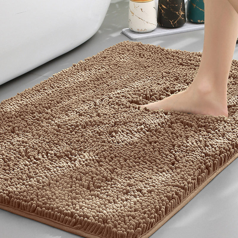 Bathroom Floor Mat, Bath Entrance Water-absorbent Carpet, Chenille Anti-slip Foot Pad