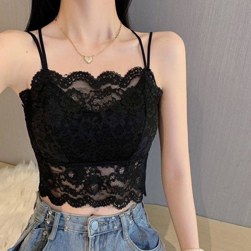 Summer Lace Tube Top Sexy Beauty Back Camisole