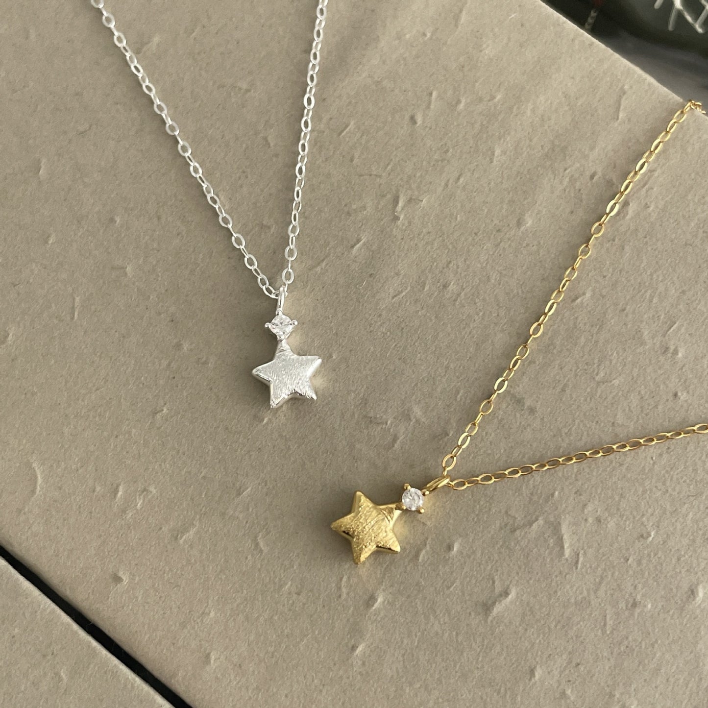 S925 Sterling Silver Korean Style Sparking Zirconium Brushed XINGX Necklace For Women