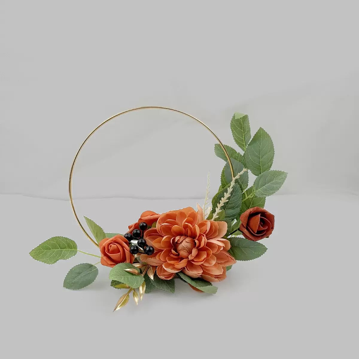 Artificial Floral Hoop Decor For Weddings, Parties & Home