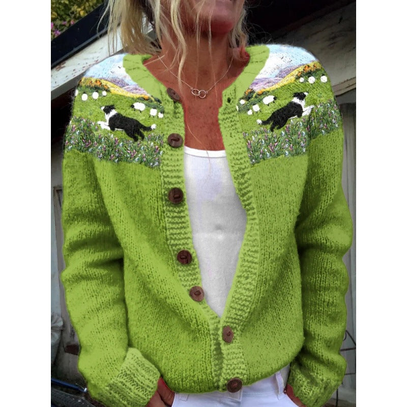 Autumn Chic Versatile Cardigan Sweater European And American Womens Fashion