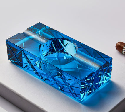 Creative K9 Crystal Glass Cigar-Specific Ashtray For Home Use