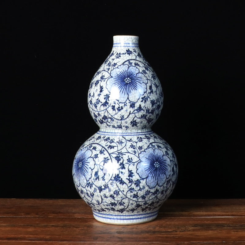 Blue-and-white Porcelain Vase Home Living Room Decoration