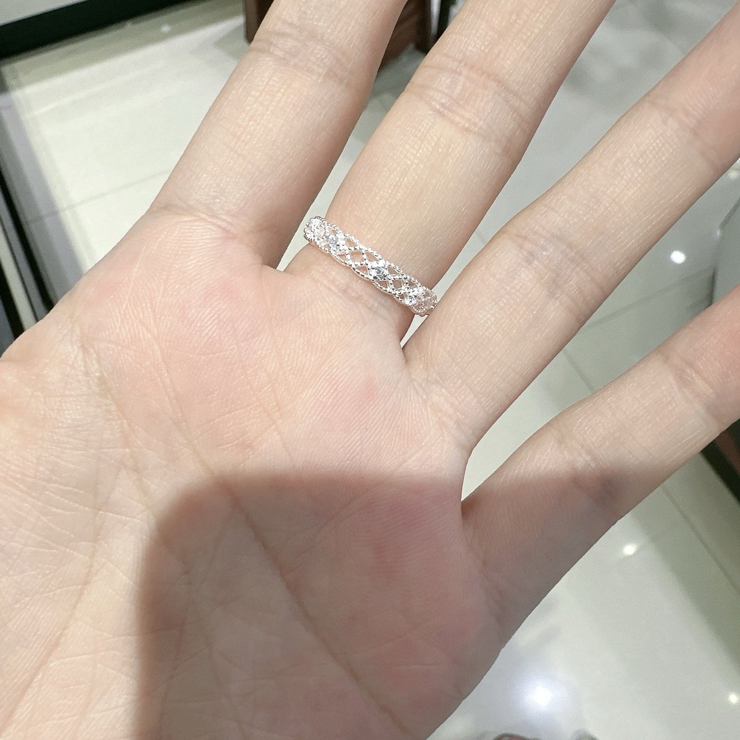 1pc 999 Sterling Silver Vintage Wide Hollow Carved Open Ring, Elegant Palace Style, Perfect For Daily, Dating & Gifting, Ideal Valentine's Gift