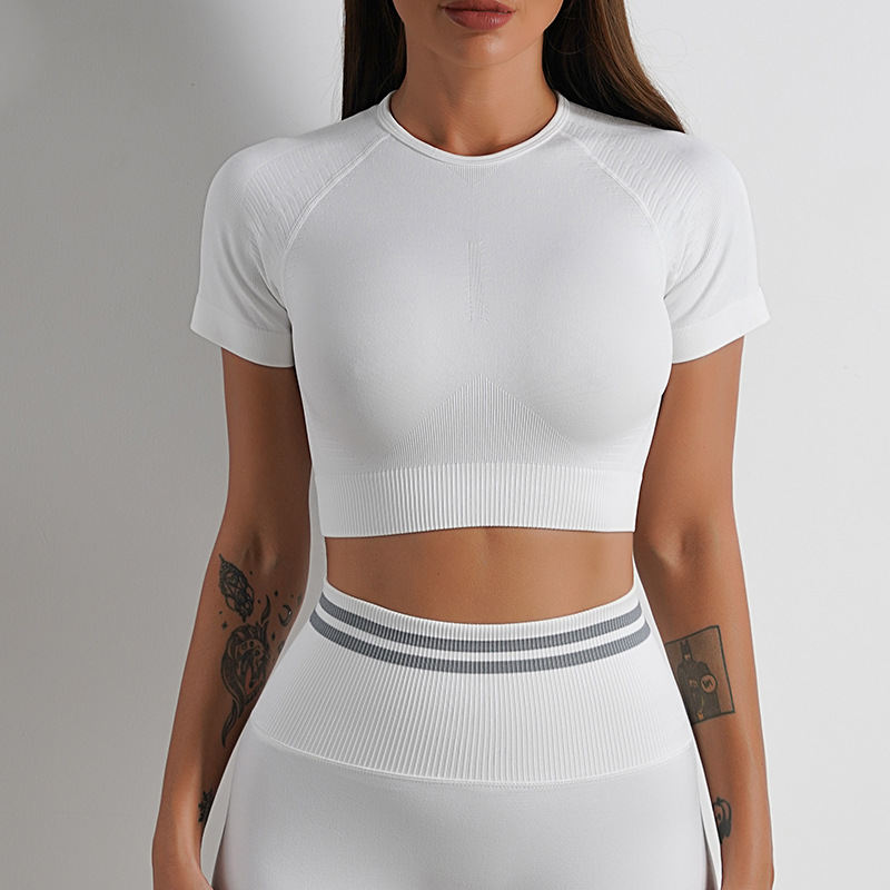 Seamless Yoga Pants Peach Hip Autumn And Winter Sports Pants Top Suit