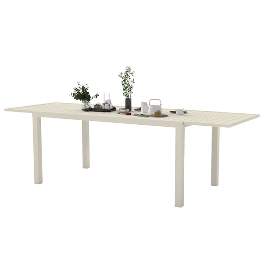 97.2  L Extendable Aluminum Outdoor Dining Table