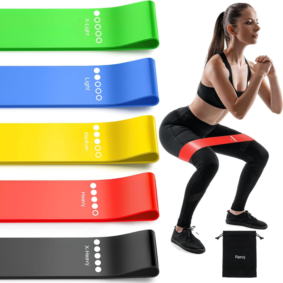 5 Pack Resistance Bands Set  Exercise Bands For Strength Training Yoga And Home Workouts