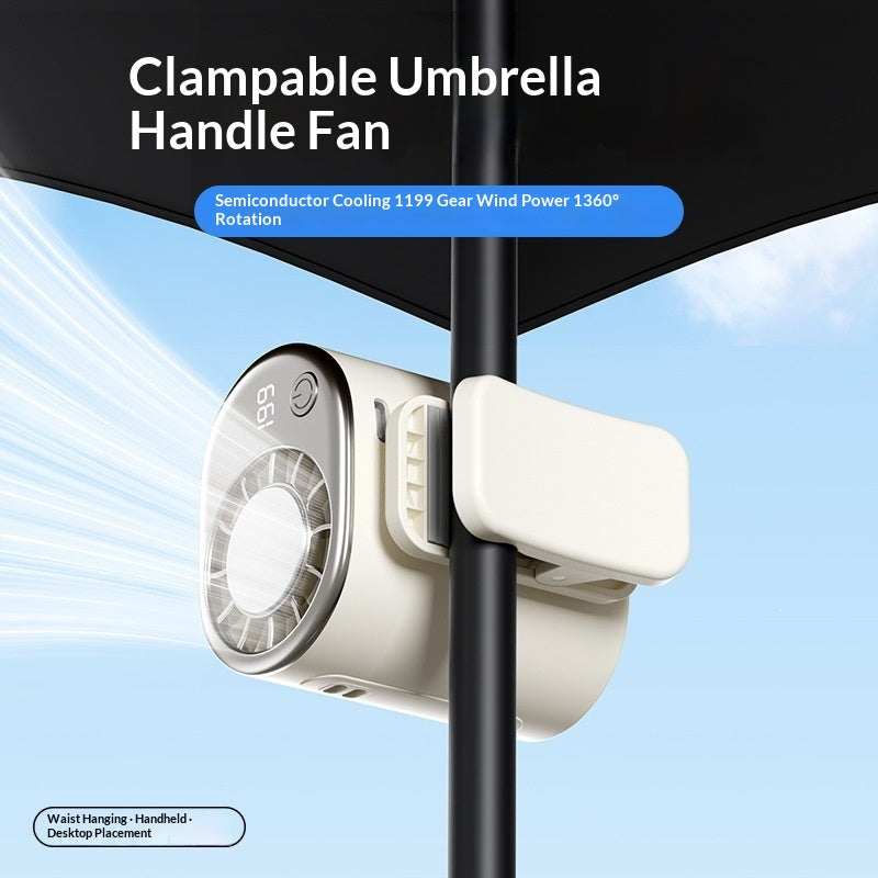 Clip-On Octopus Ice-Pack Cooling Waist-Hanging Fan