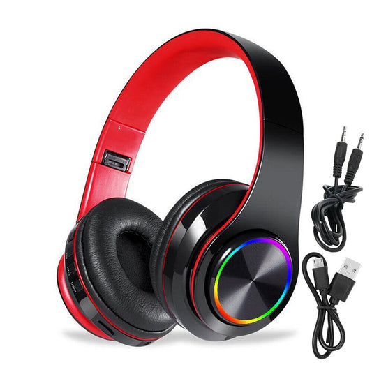 Wireless Bluetooth Headphones Over-Ear Noise Canceling All Devices UK