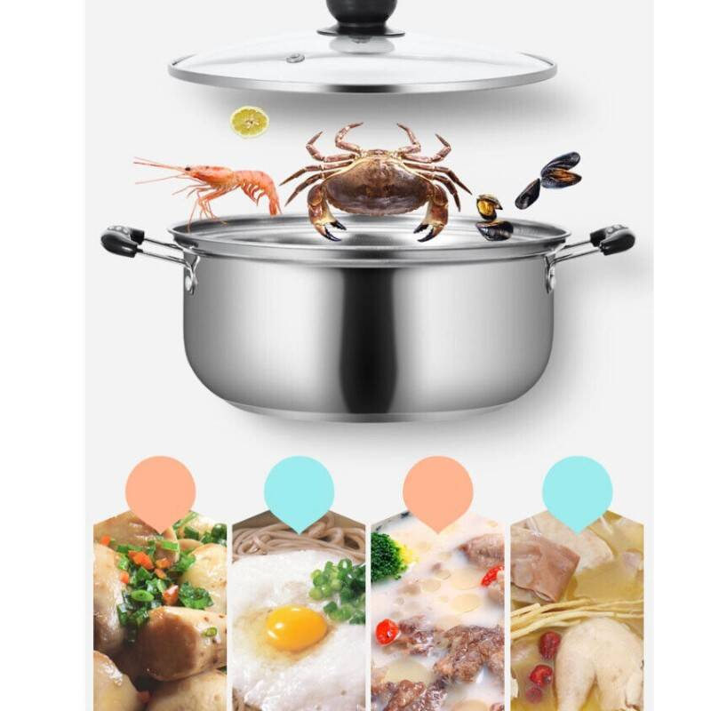 5-Piece Stainless Steel Saucepan Set For Induction And All Hobs, Kitchen Cookware Office & School Supplies