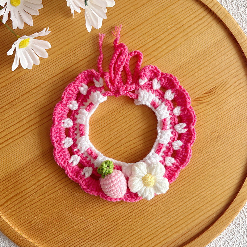 Pet Neck Warmer Knitted Cat Scarf Collar