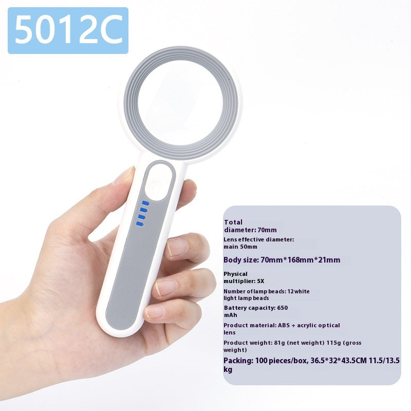 Reading USB Charging 30 Times LED Light Identification Repair Magnifying Glass