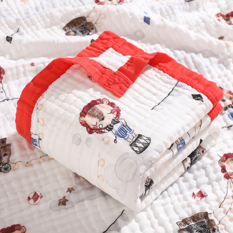 Baby Bath Towel Six-layer Pure Cotton Gauze Blanket