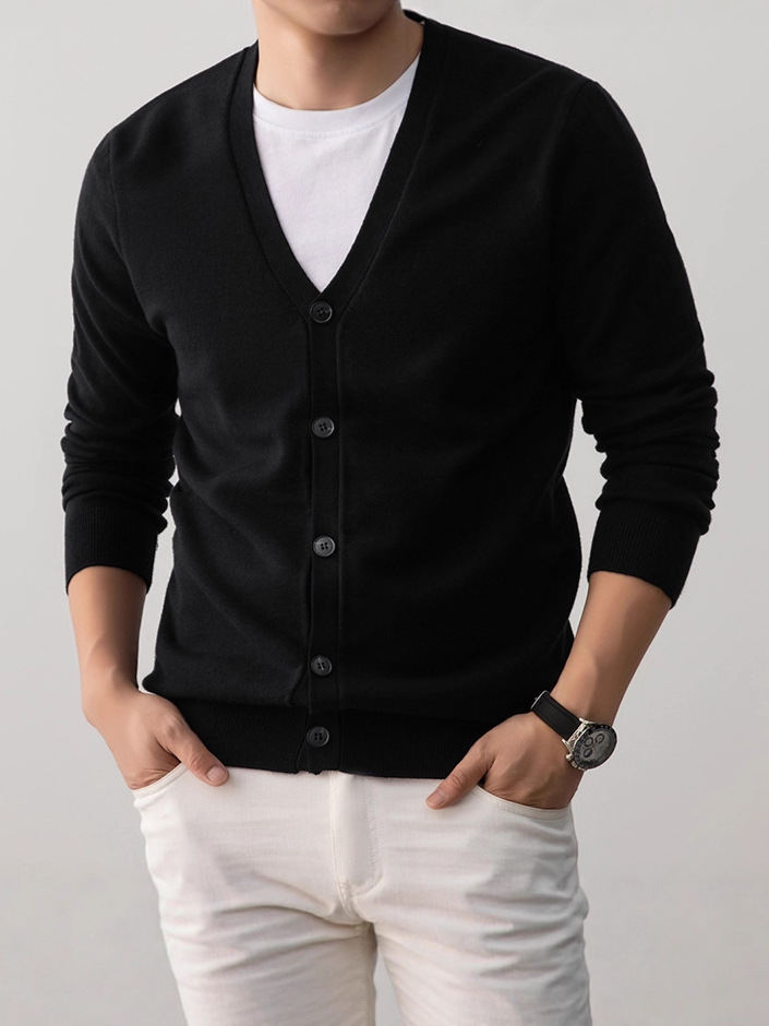 Korean-style Loose-fit Knit Sweater Coat