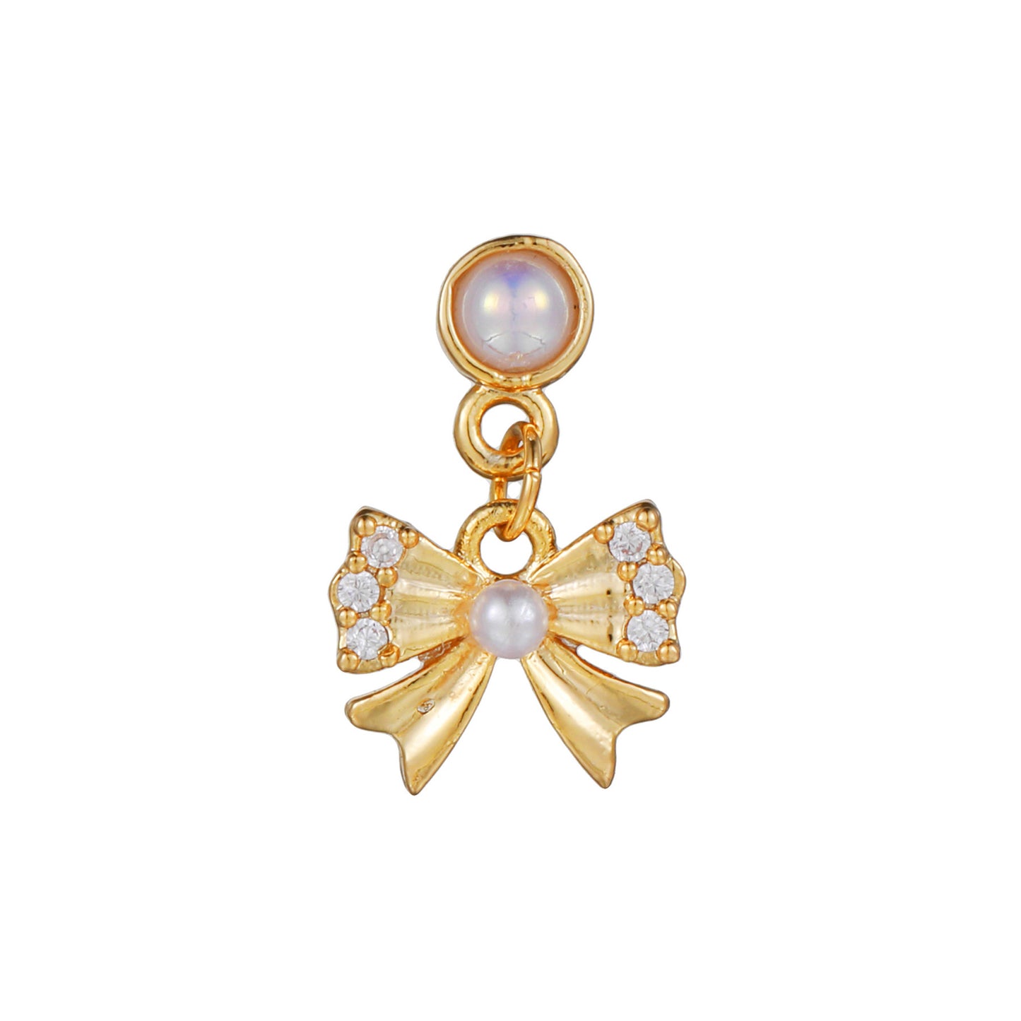 Korean-style Tassel Flower Screw Ball Ear Cartilage Piercing