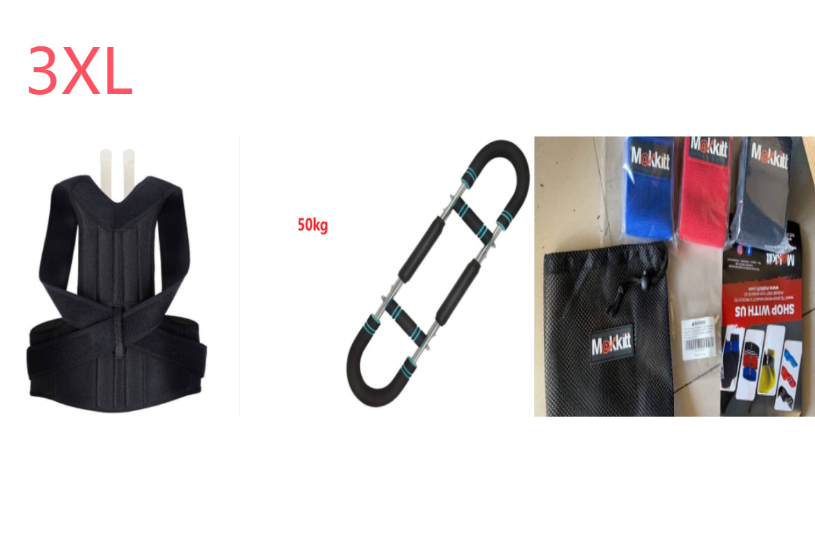 U-shaped Hand Third Gear Chest Expander Wrist Force Biceps Exercise Fitness