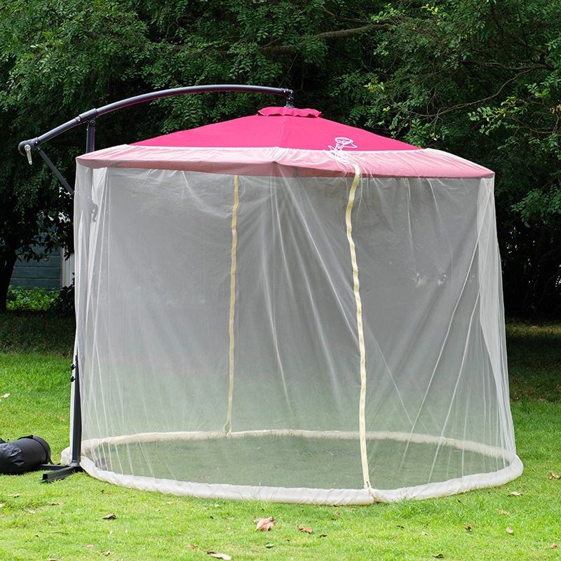 Outdoor Sunshade Umbrella With Mosquito Netting