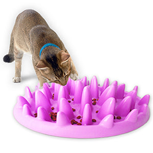 Cat Slow Feeder Bowl  Non-Slip Cat Feeding Bowl Anti-Choking Dog Food Bowl Jungle Puzzle Cat Catch Interactive Feeder Suitable For Dog