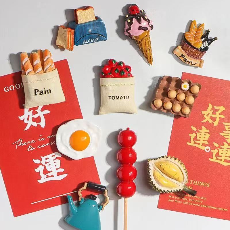 3D Food Toy Decorative Creative Magnetic Stickers