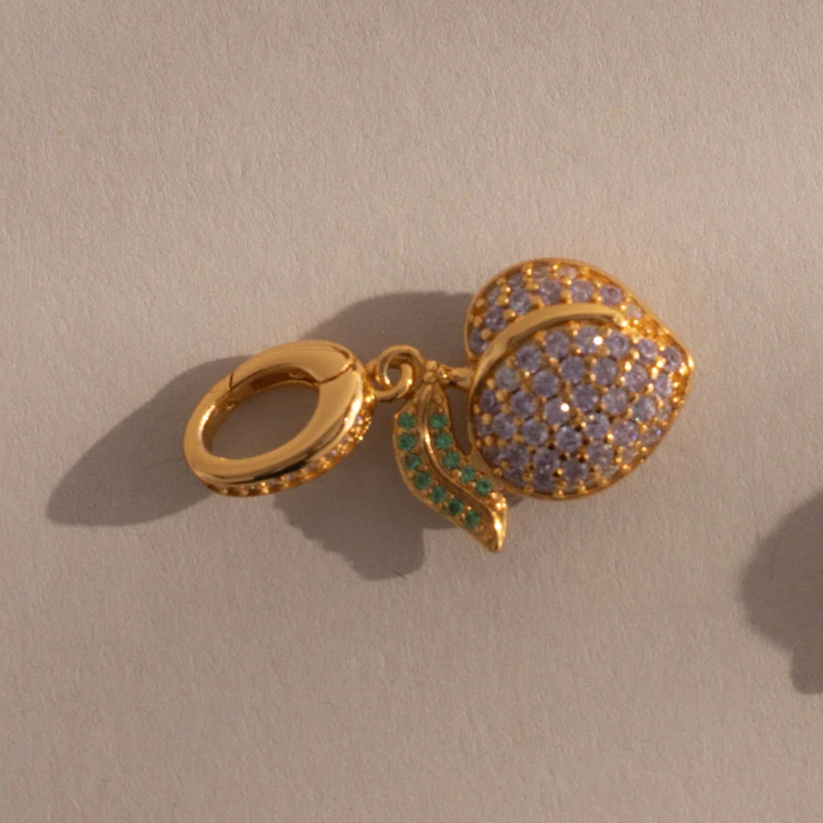 Fruit-themed Fully Diamond-encrusted Pendant Accessories