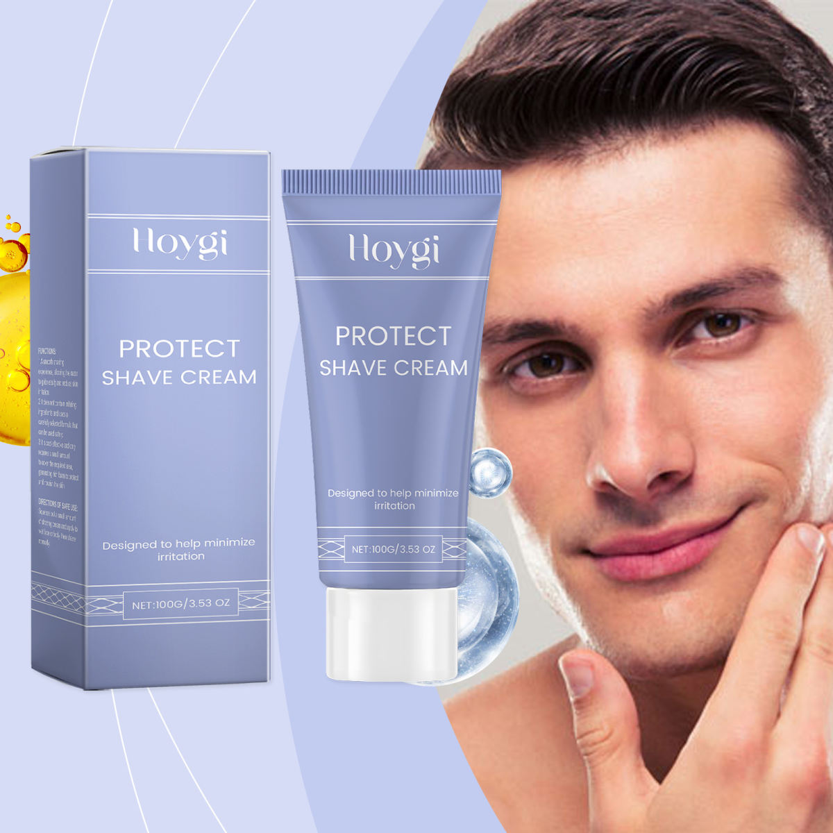 Gentle Cleaning Care Delicate Beard Refreshing Male Charm Daily Maintenance Cream