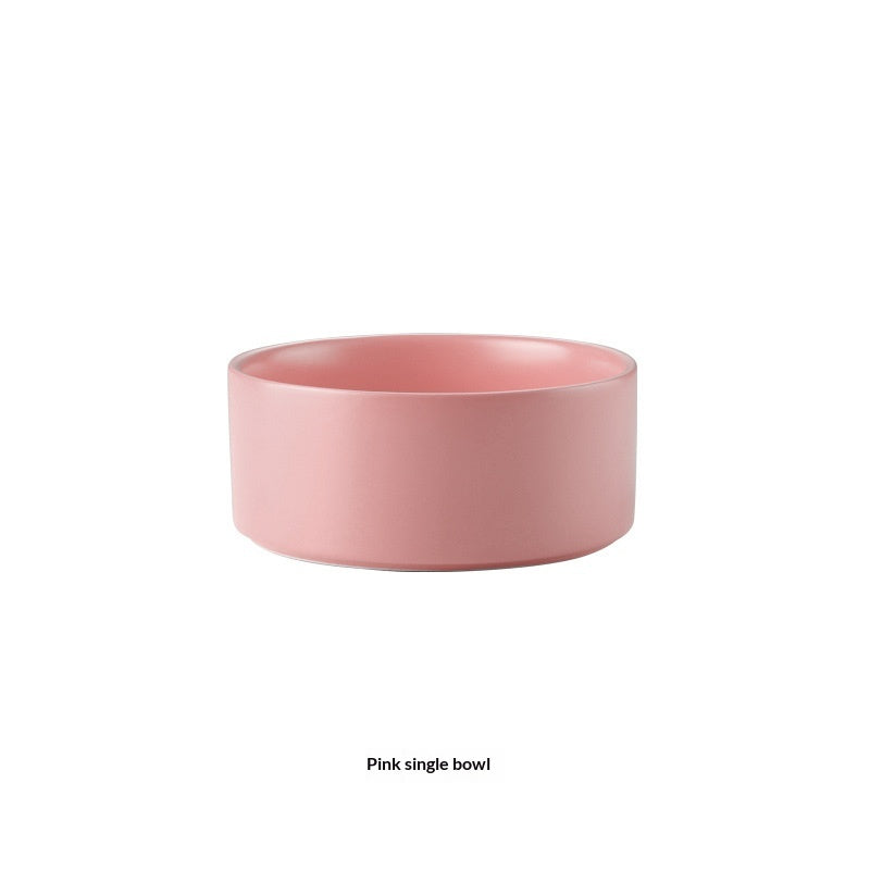 Pet Dog Food Bowl Dog Food Dish Cat Ceramic