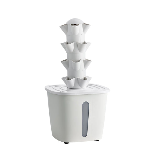 Hydroponic Tower, 20 Pods 4 Tiers Hydroponics Growing System Kit, Vertical Home Hydronic Garden With 20L Water Tank & Pump, Planter Plants Germination Kit For Indoor Herbs, Fruits, Vegetables